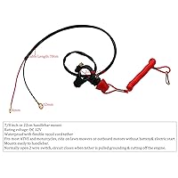 Vista 2 de Botón de interruptor Stop Kill de 43 cc, 47 cc, 49 cc, Mini Pit Pocket Rocket Quad Dirt Bike ATV (rojo)