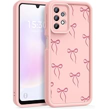 Case for Samsung Galaxy A32 5G, Pretty Pattern Design for Girls Women Silicone Cover, Soft TPU Material, Thicker Frame Shockproof Protective Girly Case for Samsung A32 Pink Bow