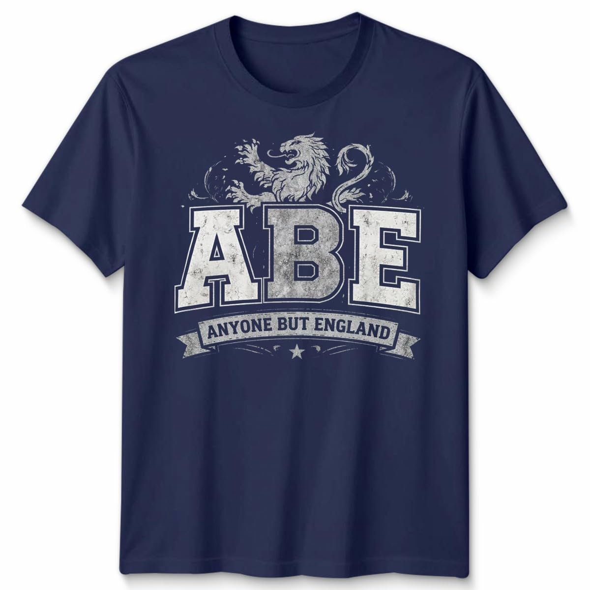 Abe Anyone But England Scotland Navy Tshirt Funny Antiengland Football Soccer Rugby Rivalry Fan Gift Tee Unisex Sizes Unisex 4XL