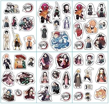 Amazon For 鬼滅の刃ステッカーセット 少年漫画鬼滅の刃スーツケースステッカー 防水シール バイクステッカー ステッカーコレクションマニア向け 6枚セット シール ステッカー 文房具 オフィス用品 Amazon For 鬼滅の刃ステッカーセット 少年漫画鬼滅の刃スーツケースステッカー 防水シール バイクステッカー ステッカーコレクションマニア向け 6枚セット シール ステッカー 文房具 オフィス用品