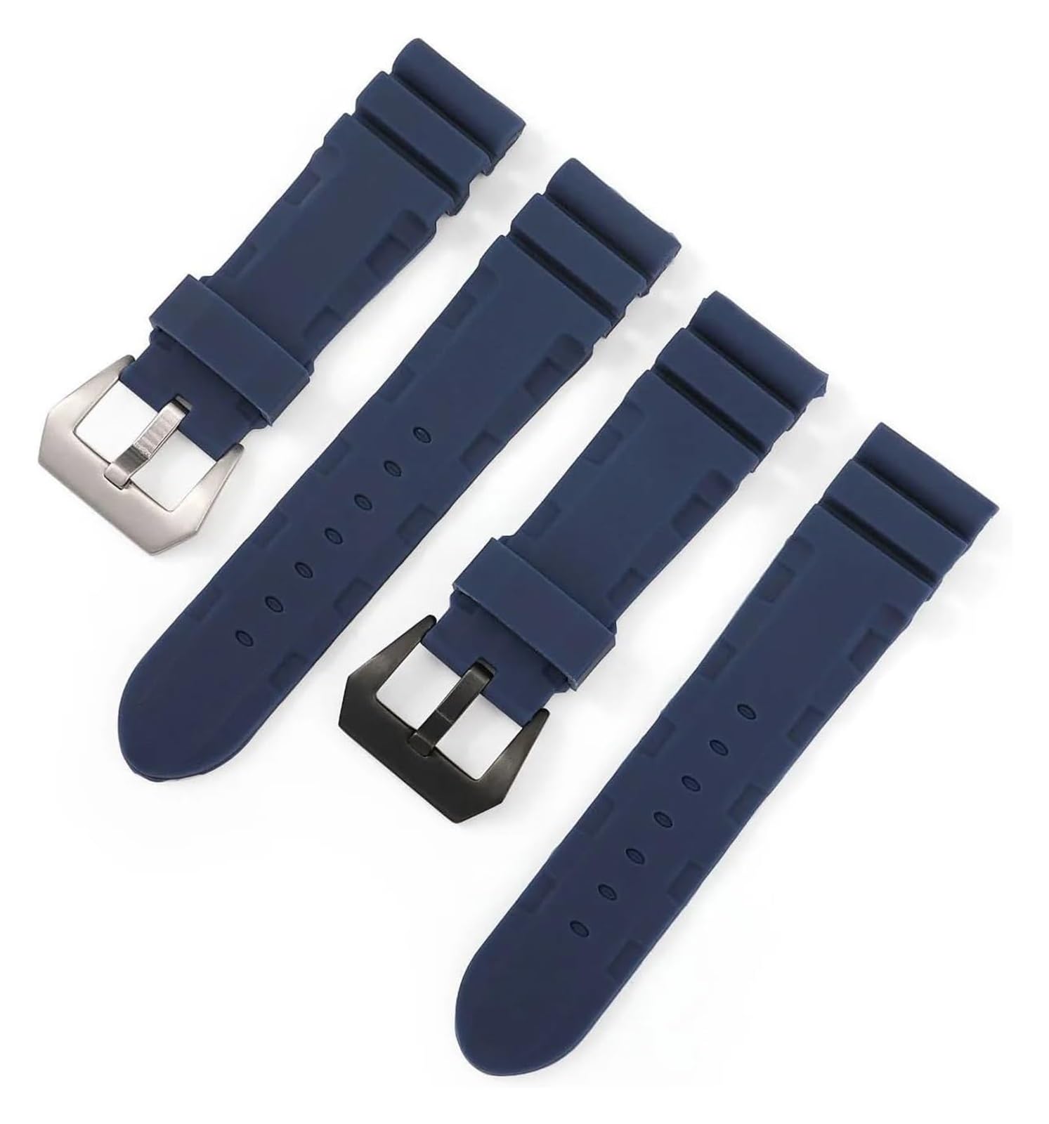 Bracelets en silicone avec boucle en acier inoxyda Bracelet en Silicone Bracelet en caoutchouc 22mm 24mm Bracelet de remplacement souple Sport Bracelet de montre en Silicone bandes Bracelet