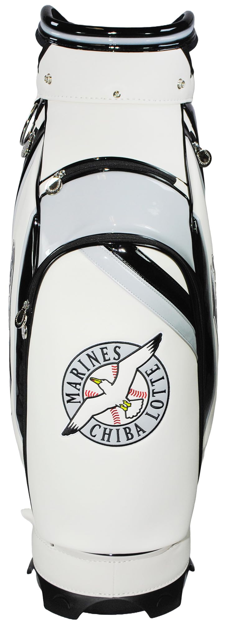 千葉ロッテマリーンズ　キャスター付きキャディバッグ 千葉ロッテマリーンズ キャスター付きキャディバッグ - メルカリ