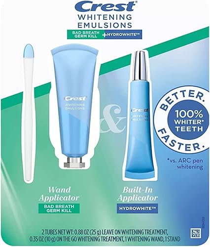 Crest - Emulsiones blanqueadoras para malos alientos, tratamiento de blanqueamiento hidroblanco