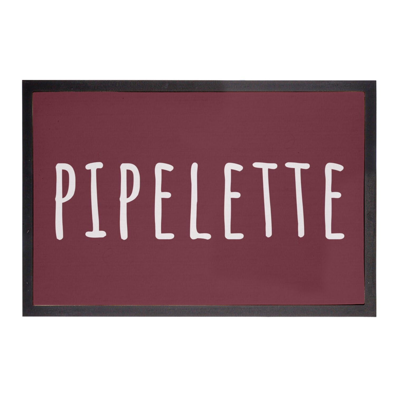 Paillasson rouge Pipelette 75x50cm idéal pour accueillir vos amies