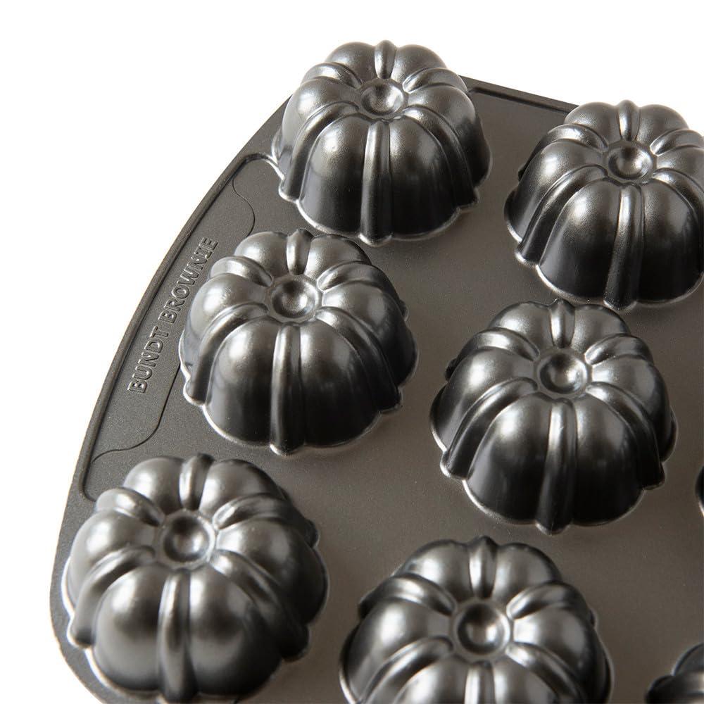 NordicWare Pro Cast Bundt Brownie Pan (Japan Import)