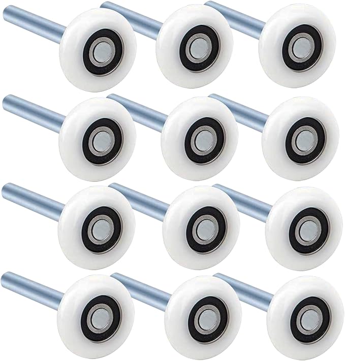 12pcs Garage Door Rollers Wheel OZHOMY 2" Ultra Quiet Nylon Door