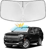 Vista 99 de Parasol de 4 capas para parabrisas, ajuste personalizado, tela 240T, parasol retráctil que bloquea los rayos ultravioletas, accesorios para automóvil
