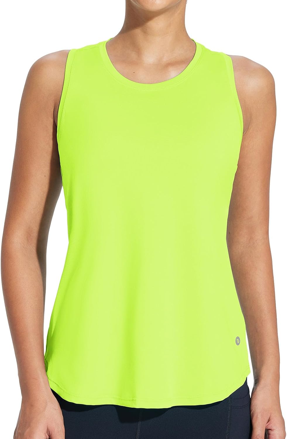 baleaf Workout Tank Tops for Women Sleeveless Athletic Top Loose Fit Running Shirts High Neck Yoga Gym Clothes