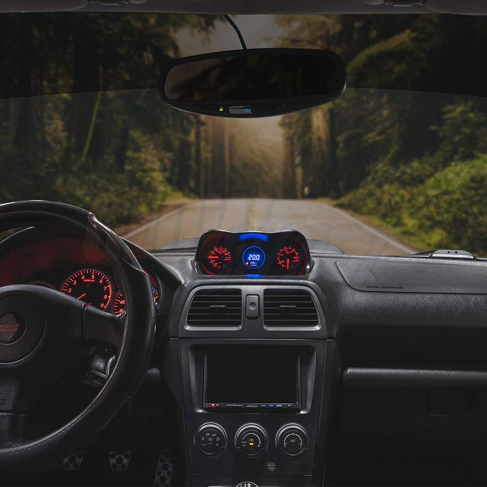 GlowShift Gauge Package Compatible with Subaru Impreza WRX STI 2002