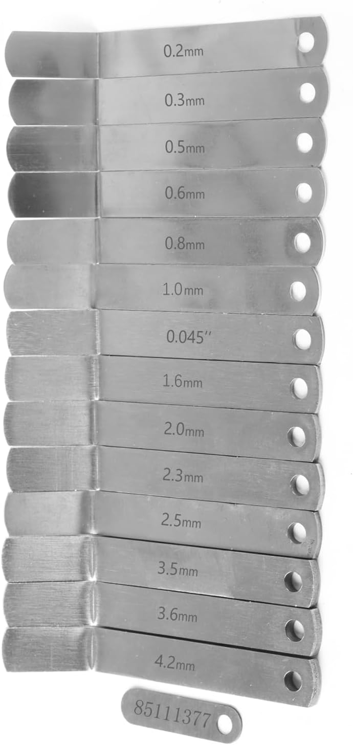 85111377 88880052 88880053 14 PCS Feeler Gauge Jake Brake Tool Set Compatible with Volve Mack MP7 MP8 MP10 D12 D13 D16 Engines,Intake and Exhaust Valve Adjustment Kit