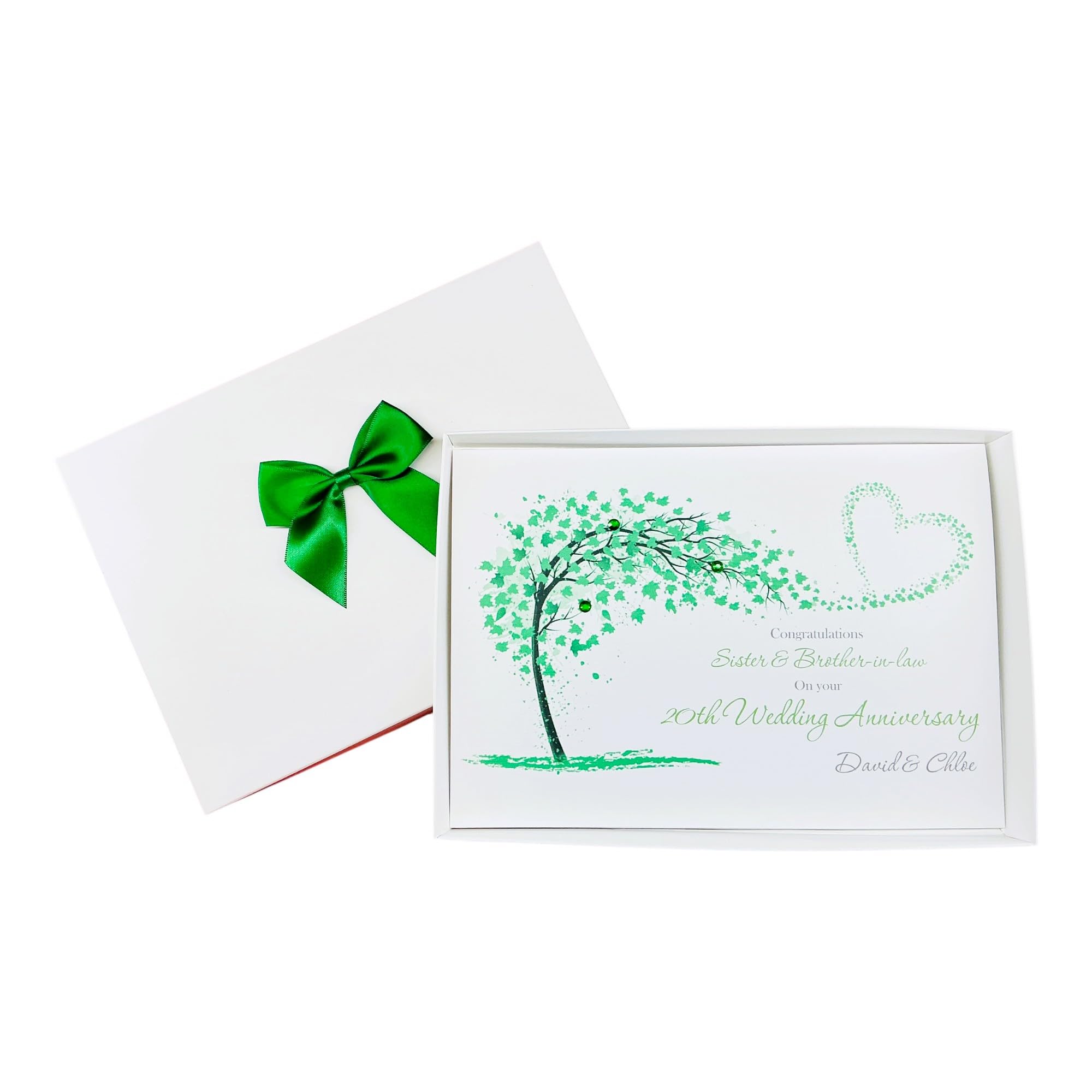 Sister & Brother-In-Law 20th Wedding Anniversary Card China - SH 193