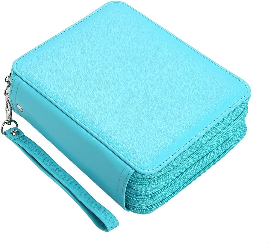 Lbxgap PU Pencil Case Slot Holds Portable Colored Pencil