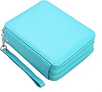 Vista 12 de Lbxgap Estuche para lápices con cremallera, 72 ranuras para lápices con patrón de impresión para bolígrafos o marcadores de acuarela, estuche
