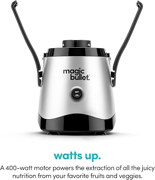 Magic Bullet Mini Juicer with Cup, Black and Silver
