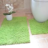 Tamaño: Alfombrilla de baño - 50 x 80 cm; alfombrilla para inodoro - 50 x 50 cm (medidas aproximadas)