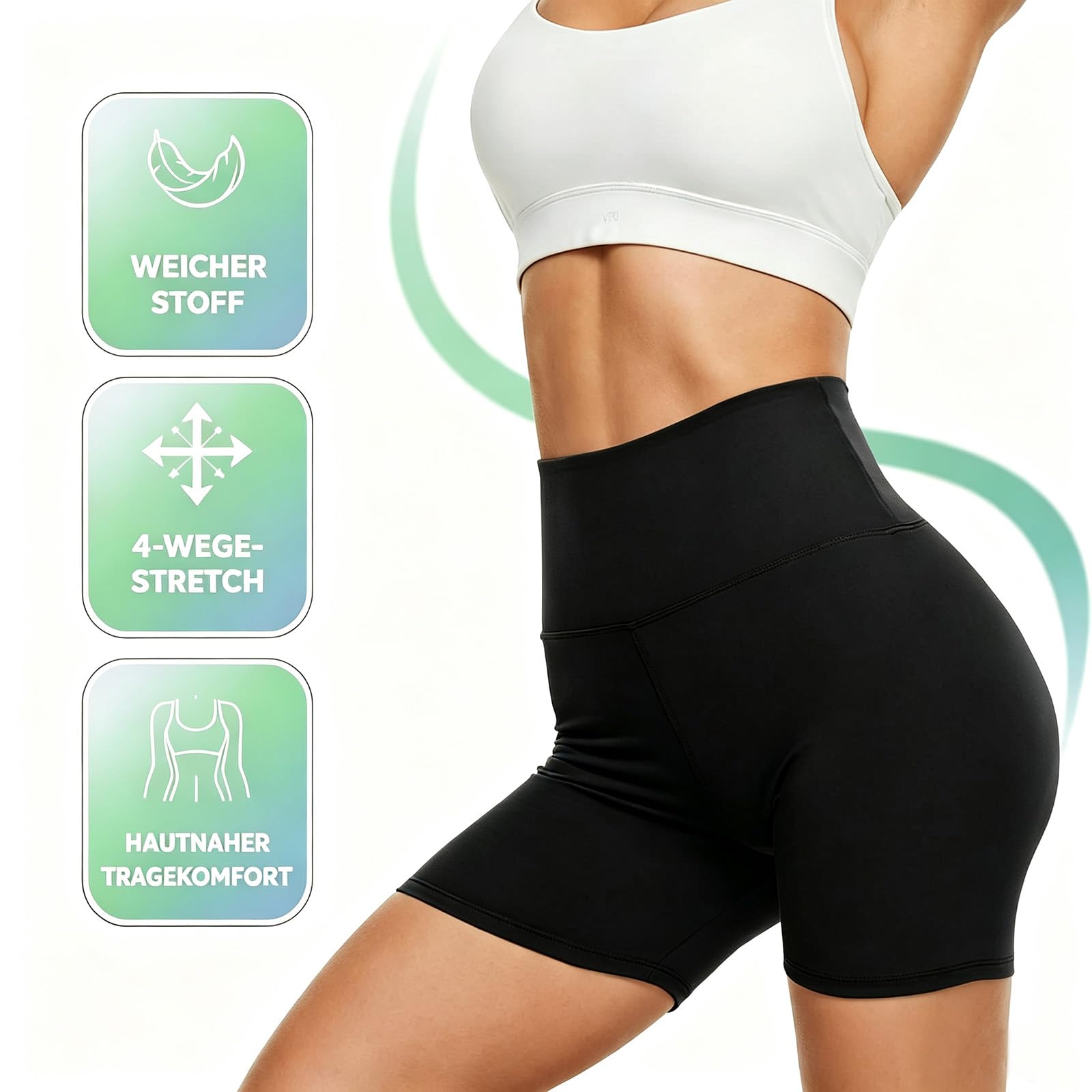 DDOBB Pantalones Cortos Mujer Mallas Cortas Shorts Mujer Pantalon Corto Mujer Leggins Cortos Boxer Anti-silp Debajo de Los Vestidos para Running, Yoga y Ejercicio