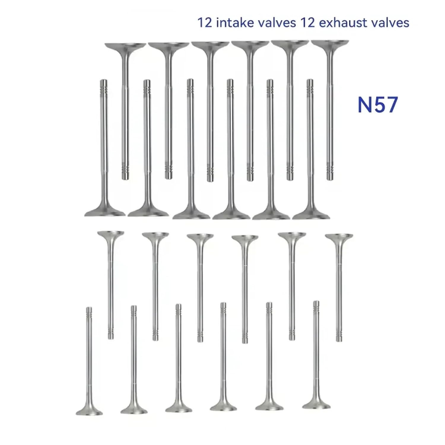 Engine Intake & Exhaust Valves 2.0 3.0 L Compatible with M/W X1 X3 116d 214d 218d 220d N47 N57 B37 B47 2.0L 3.0L 2004-2019 11127797711(N57)