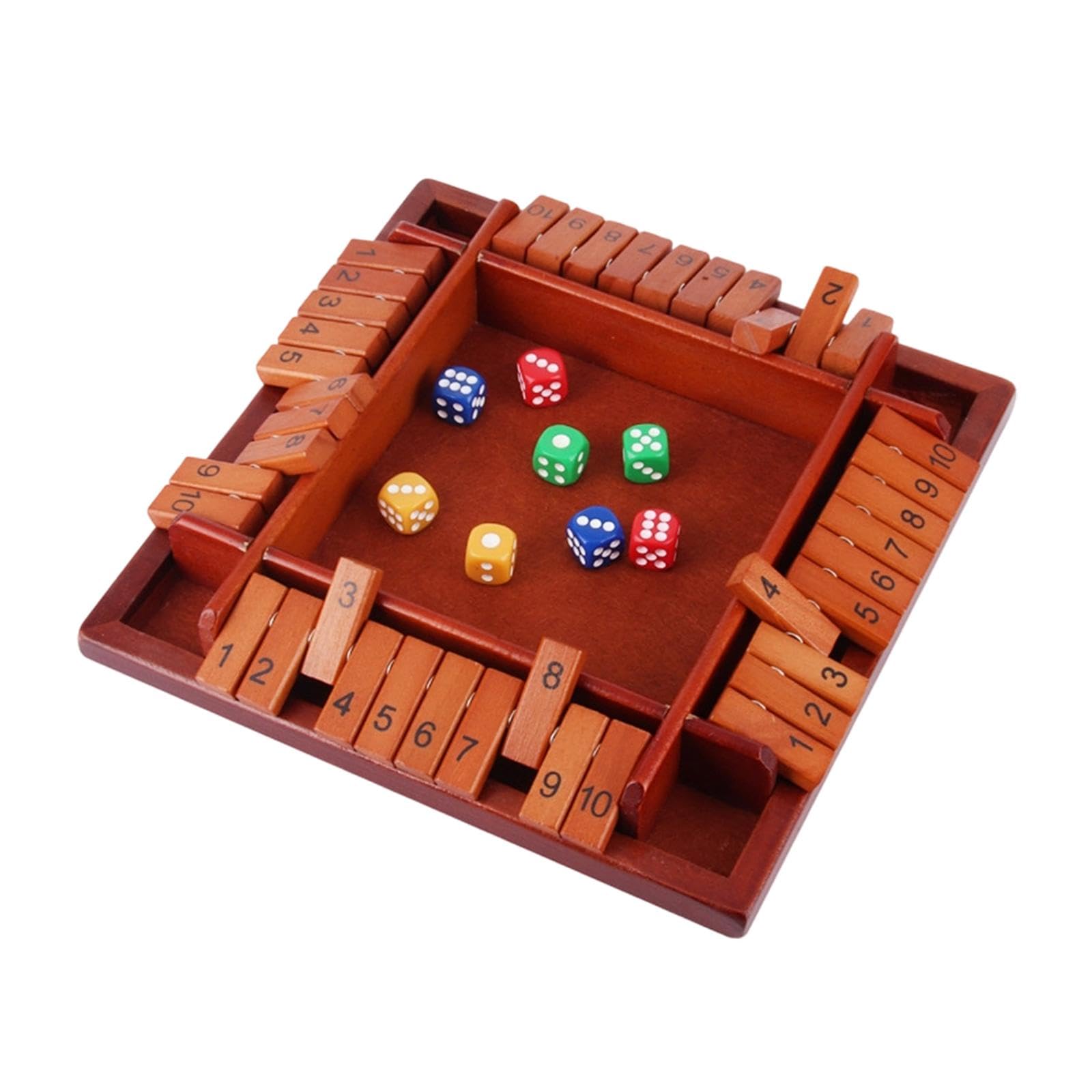 Shut The Box Dice Game Classics Strategy Game for Bar Picnic Family Parties