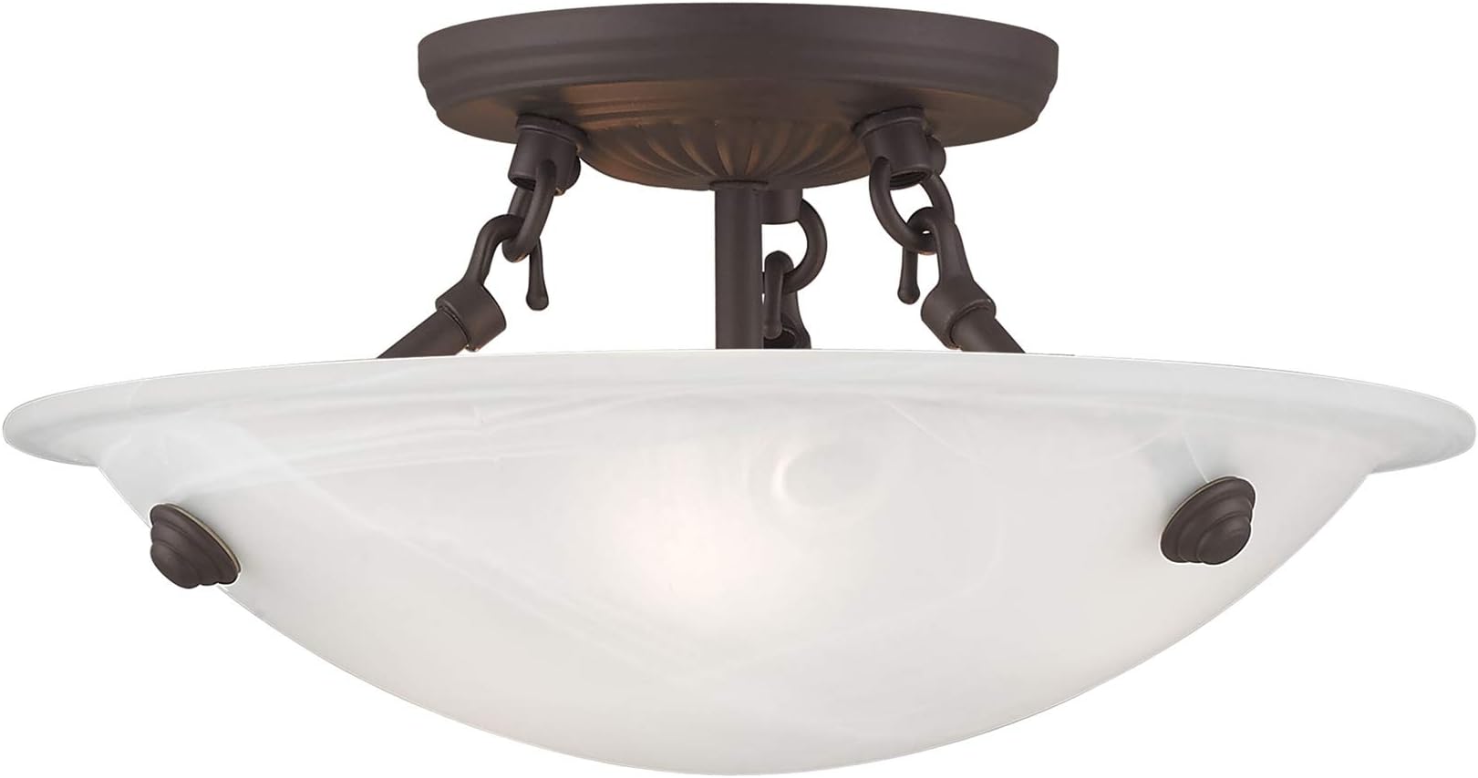 Lighting 4272-07 Oasis 3-Light Ceiling Mount, Bronze