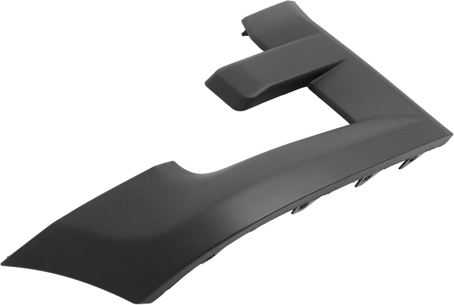 ALMULOO Headlight Bezel Right Compatible with 2015-2017 Ford F150 Front Lamp Cover Trim Plastic(PP) Painted Matte Black Replacement for FL3Z17C754AA FL3Z17C754BPTM