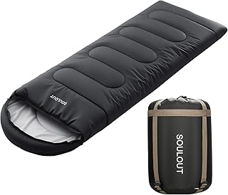 3-4 Season Sleeping Bag for Adults & Kids, Lightweight Warm Cold Weather Camping Bag with Waterproof Compression Sack – Portable for Hiking, Backpacking, Traveling & Outdoor Adventures