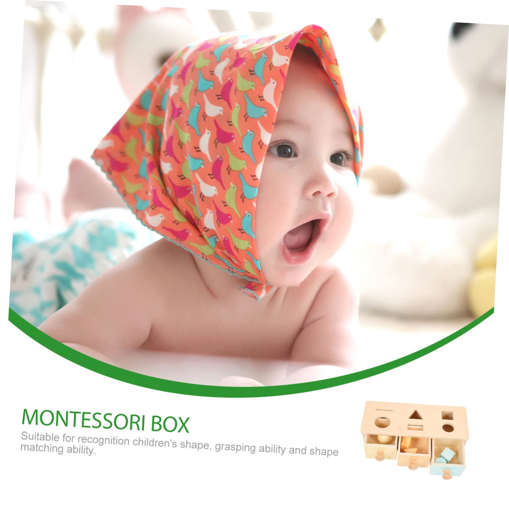 BESPORTBLE Ayudas Educativas Caja De Permanencia De Objetos Caja De Colores para Juguete De Aprendizaje para Pequeños Juguete Cognitivo para Bebés