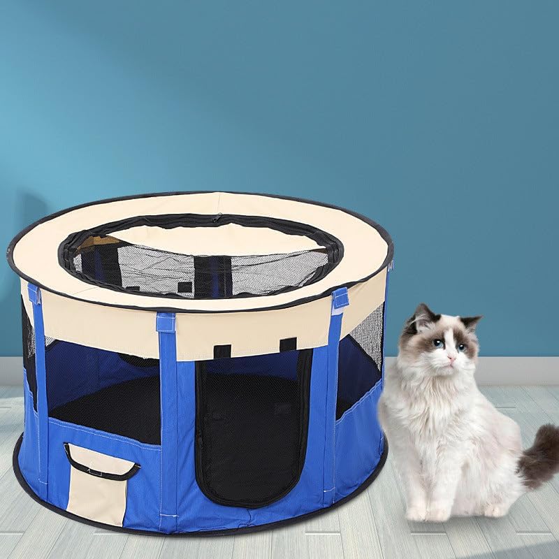 Upgrade Your Pet Playpen with Foldable Pet Playpen Tent in Pink Oxford. This Versatile Item Combines Sleek Design with high-Performance Utility, ensuring Durability and Style for Daily