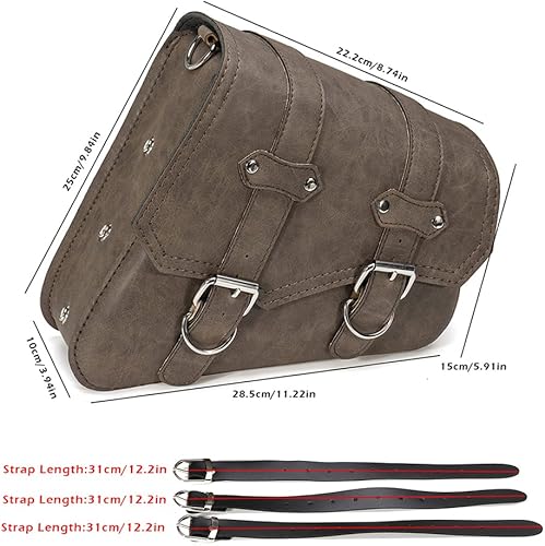 Miniatura 7 de Alforjas universales para motocicleta, bolsas de sillín para herramientas, bolsa lateral impermeable, bolsas de almacenamiento de equipaje