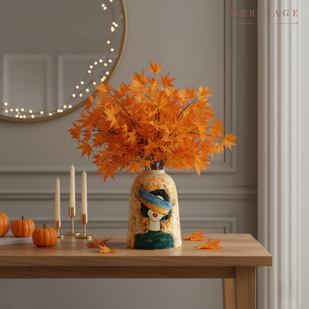 Handmade Mosaic Ceramic Vase – Lady Design – 26 cm (10.2 in) – Home Décor – Heritage T&T Mosaic Collection – Bat Trang Vietnam