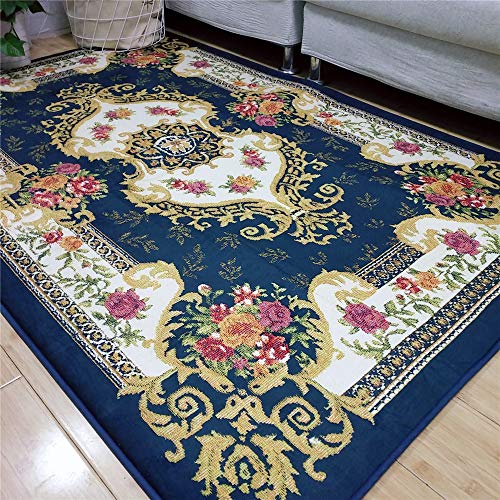 Tapis moderne classique bleu douceur et tradition chez vous