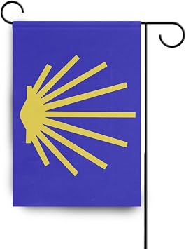 Garden Flag Spain Camino De Santiago big garden flags for outside 28x40 Inch House Flag Outdoor-Double Sided Garden Yard Flags Decorations