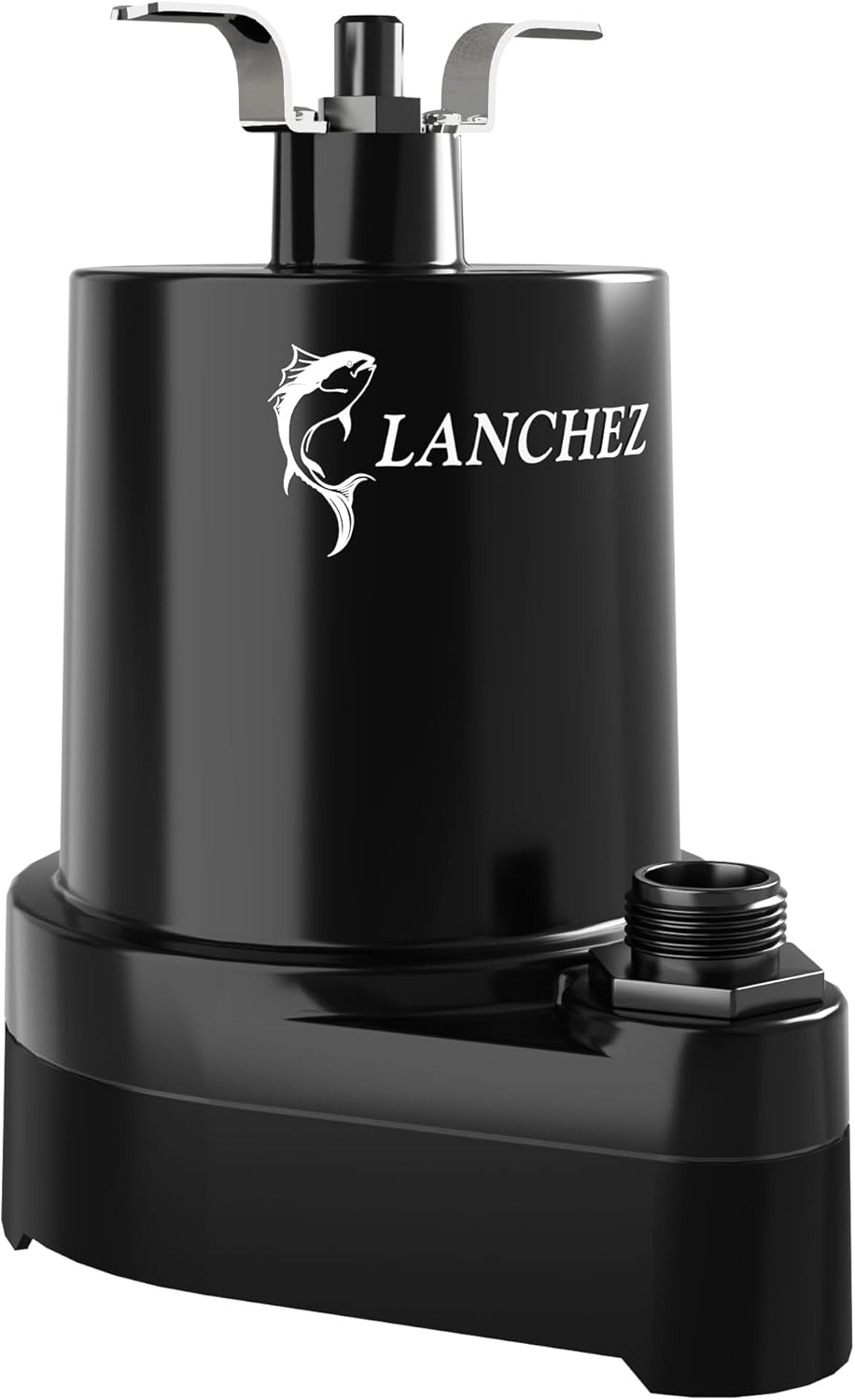 Lanchez Aluminum Submersible Water Pump 1/6 HP 1450GPH, Sump Pump