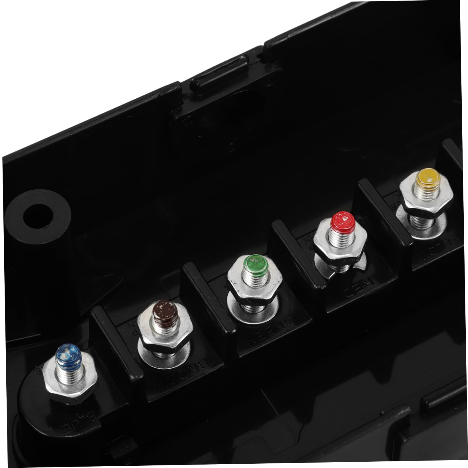 Conector de Remolque de 7 Vías en Plástico Negro para Autocaravana