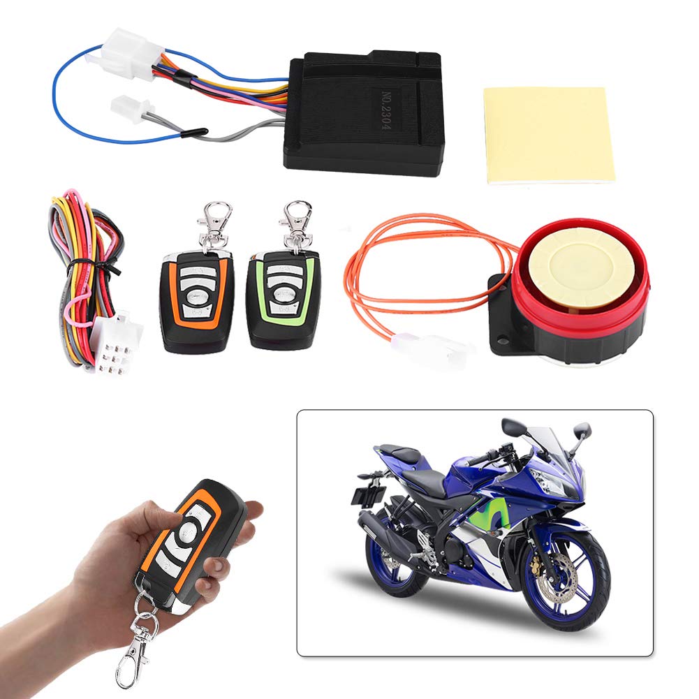 EBTOOLS Sistema di Allarme per Moto Sistema di Allarme di Sicurezza Antifurto per Moto Telecomando