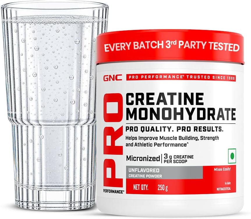 GNC Creatine Monohydrate PRO Performance Powder | 3g, Micronized | 250g | UK's Informed Choice Certified , Unflavoured