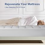 Mattress Topper Queen Pillow Top 900GSM Extra Thick 5D+7D Ultra Soft & Breathable Mattress Pad Cover for Back Pain with 8-21 Inch Deep Pocket Overfilled Down Alternative Filling(White,Queen)