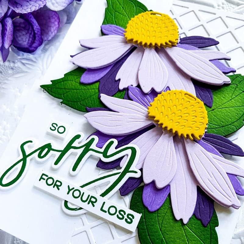 Chrysanthemums Metal Cutting Dies for Card Making New, Flower Carbon Steel Butterfly Die Cuts Stencils Tool for Paper Crafting/Scrapbooking/Embossing/Photo Album Decor/DIY