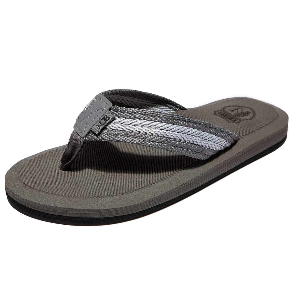 Men’s Flip-Flops Sandals with Arch Support, Lightweight EVA Slides for Beach Gym Pool, Non-Slip Rubber Sole