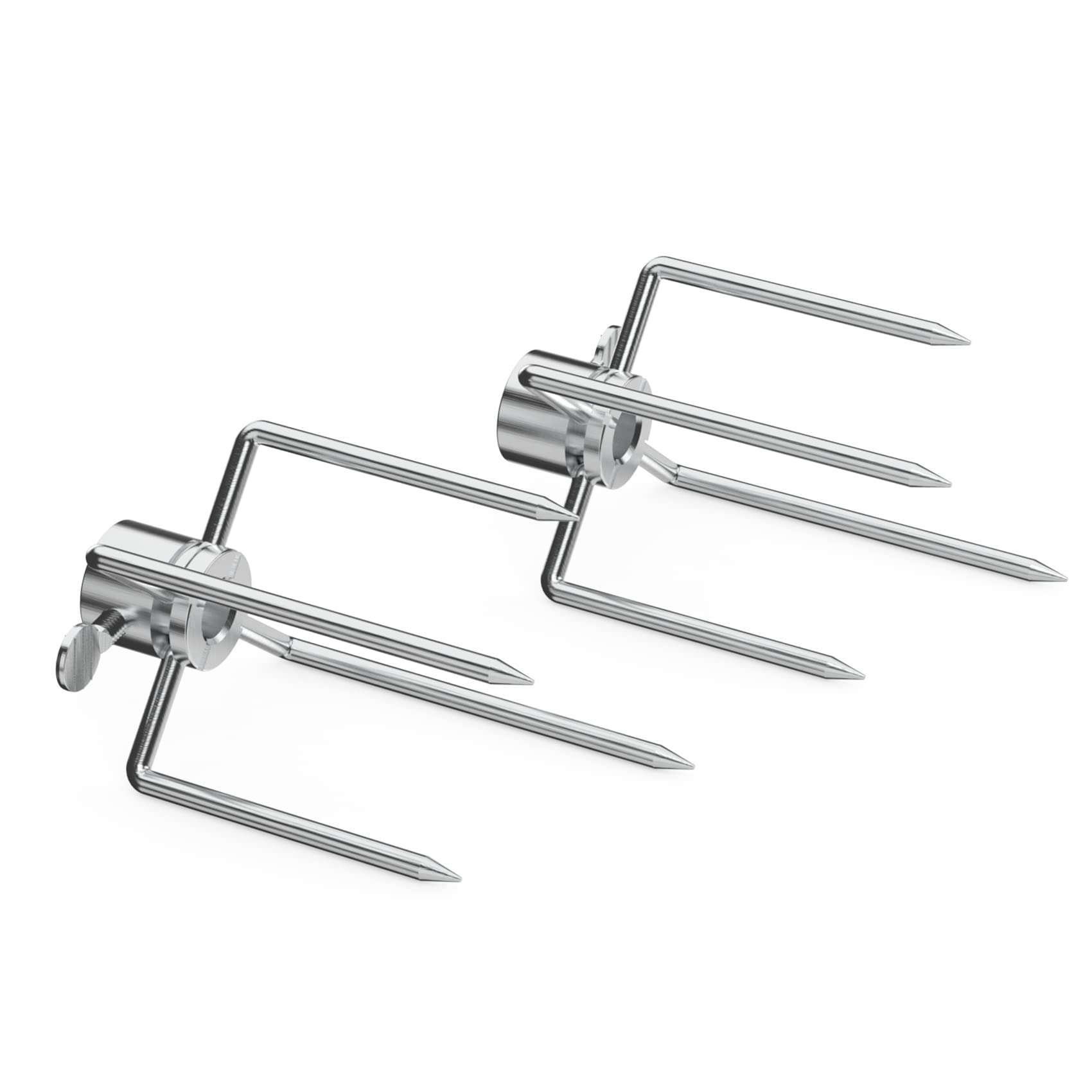 Kit de rotisería de reemplazo con parrilla universal  - Varilla hexagonal / motor eléctrico de acero inoxidable 3