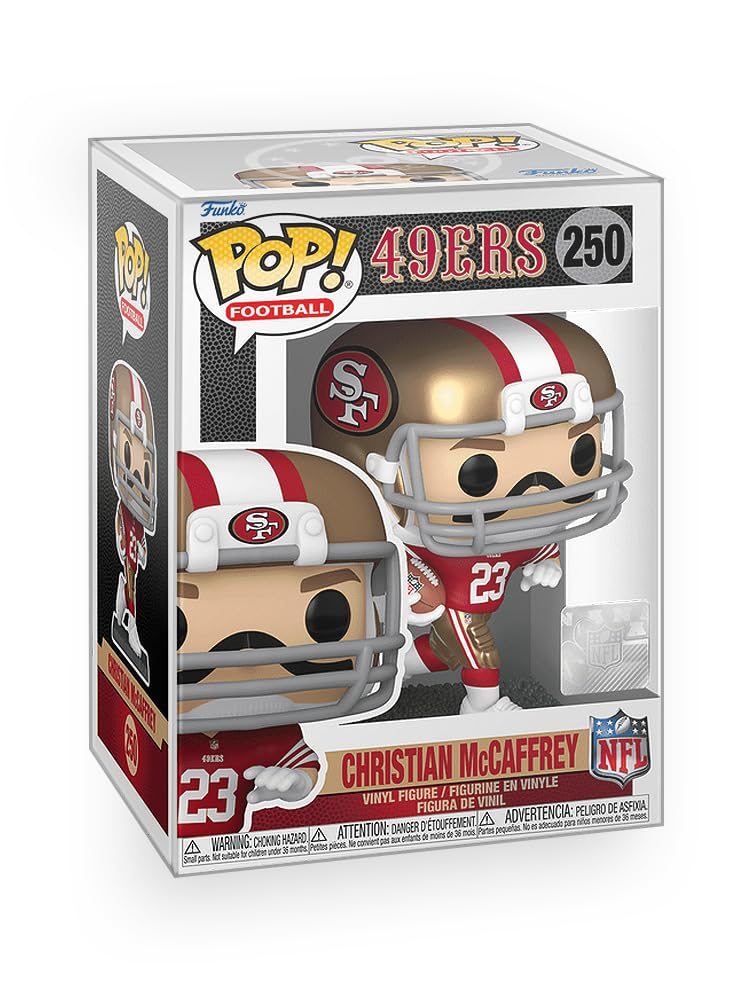Funko Pop! Football: 49ers - Christian McCaffrey CMC Vinyl Figure Collectibles Bundled with Box Protector