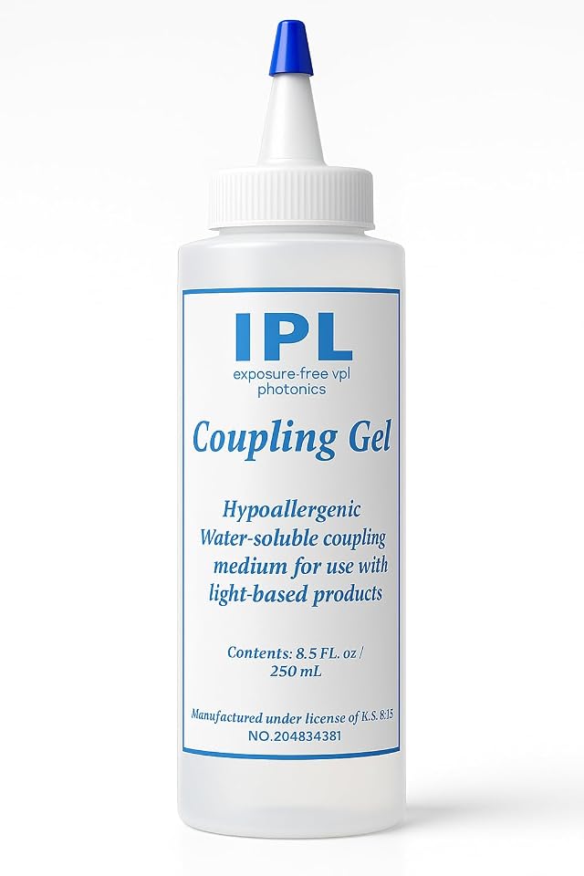 Coupling and Cooling Gel Use with IPL Hair Removal Device and Beauty Facial Machine for Women or Men