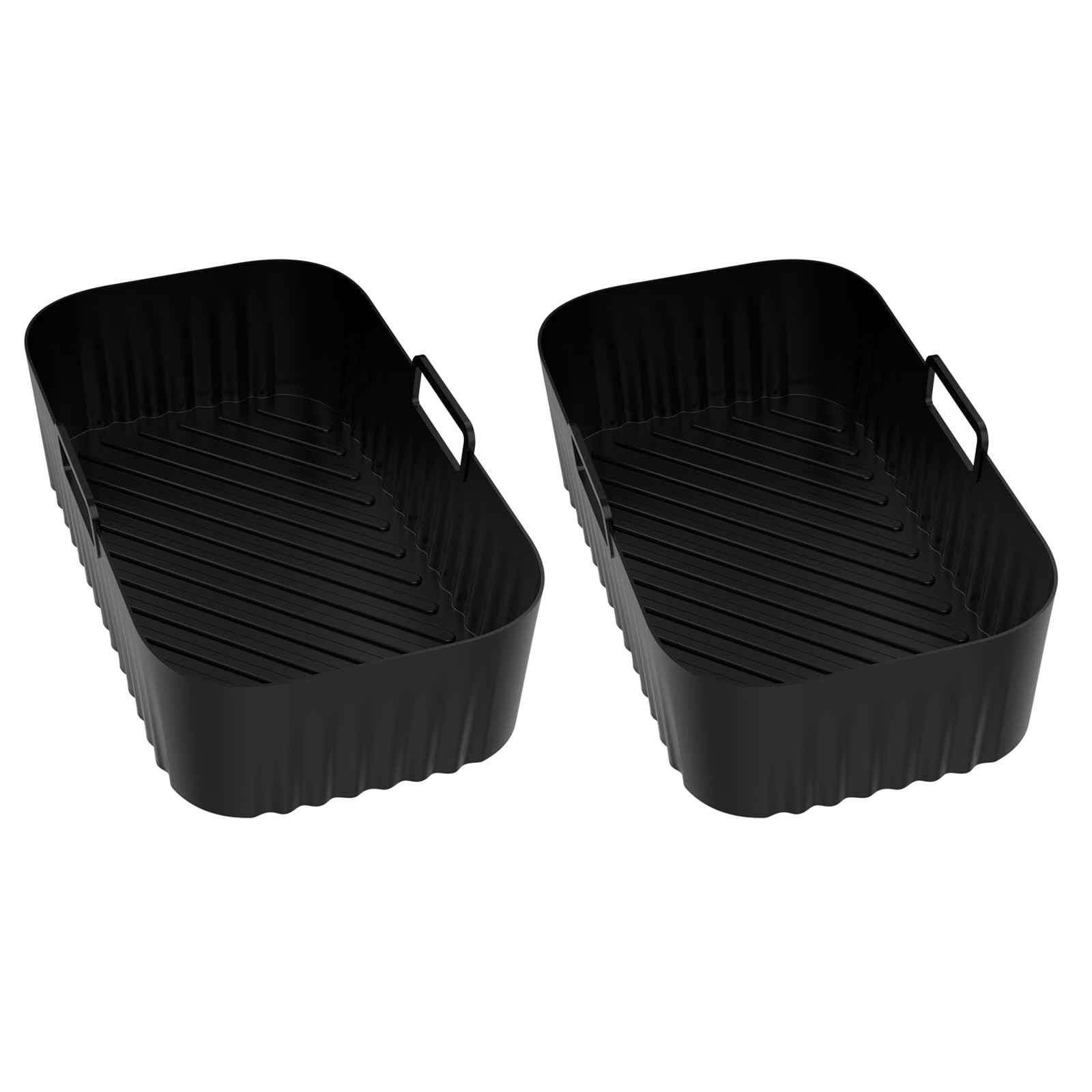 Nvoqilin Multicolor Of 2 Air Fryers Pads Rectangular Silicone Liners Nonstick Cooking Accessory Air Fryers Basket For Frying Machine Cooker Silicone Baking Mat