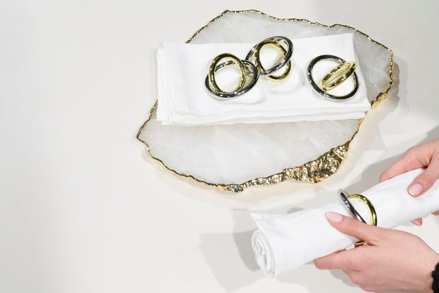 Anna New York Ring Napkin Rings, Set of 4