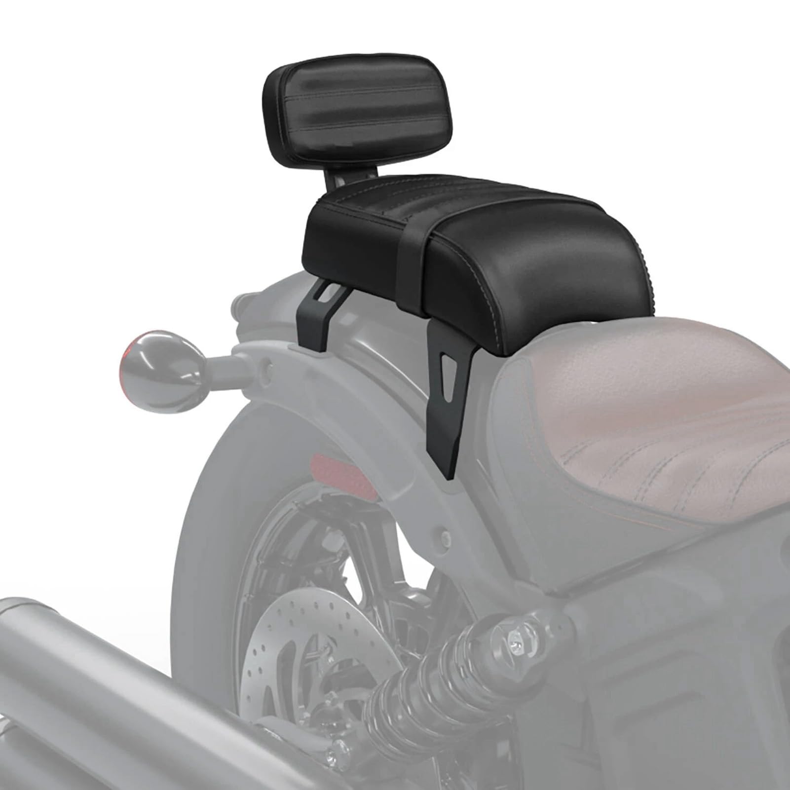 Indian Scout Bobber Zubehör,Powersports Sissy Bars,Beifahrersitz Hinten Mit Rückenlehnen-Kits Ersatz Für Indian Scout Bobber 2018-2021 (Schwarz)