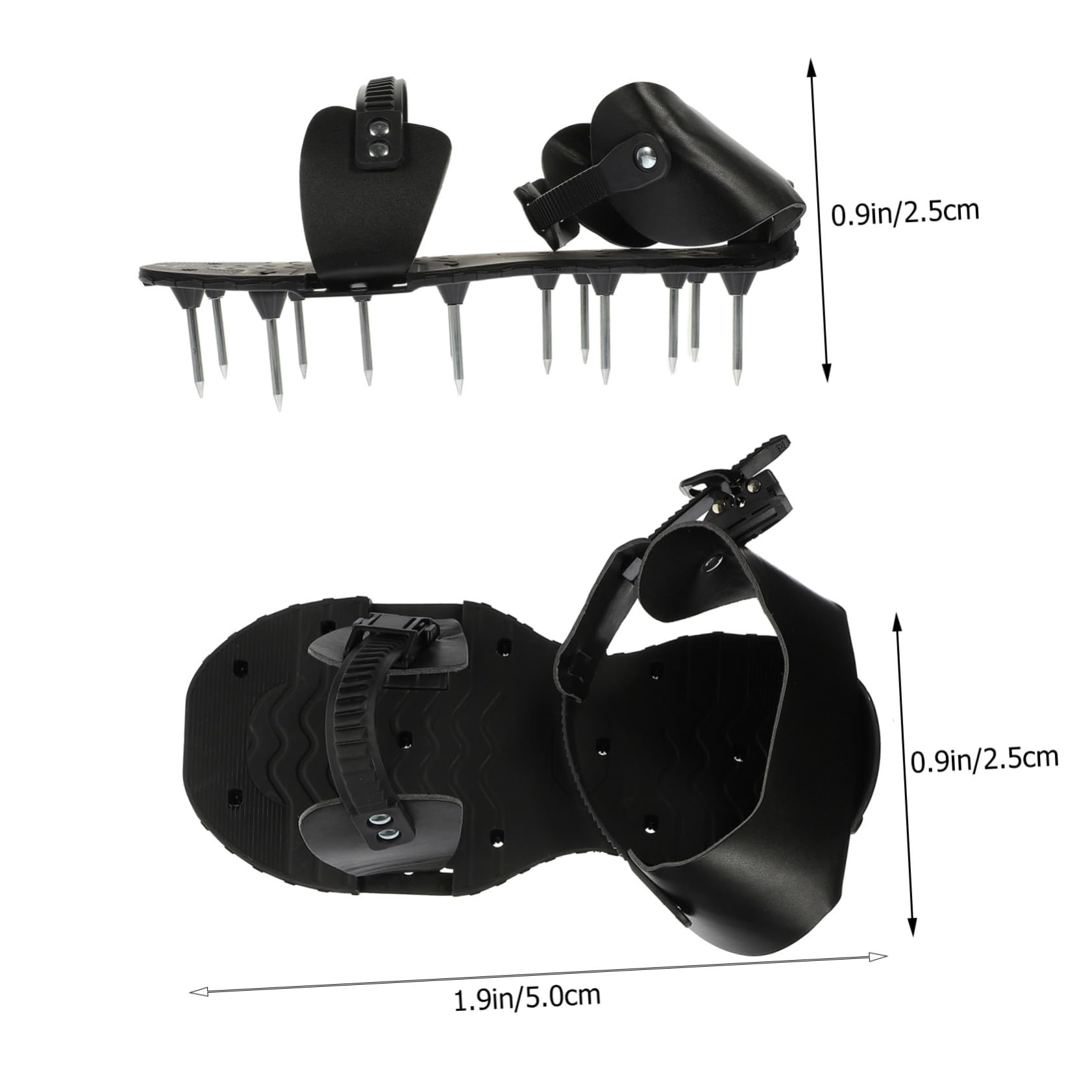 POPETPOP Chaussures Aérateur de Pelouse avec Pointes Ajustables Semelle Scarificateur pour Jardinage et Aération Gazon Faciles à Assembler Utiliser