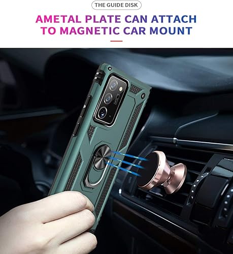 Miniatura 5 de ADDIT Funda para Note 20 Ultra Funda Samsung Note 20 Ultra Galaxy Note 20 Ultra Funda para teléfono, funda de grado militar con función de soporte y