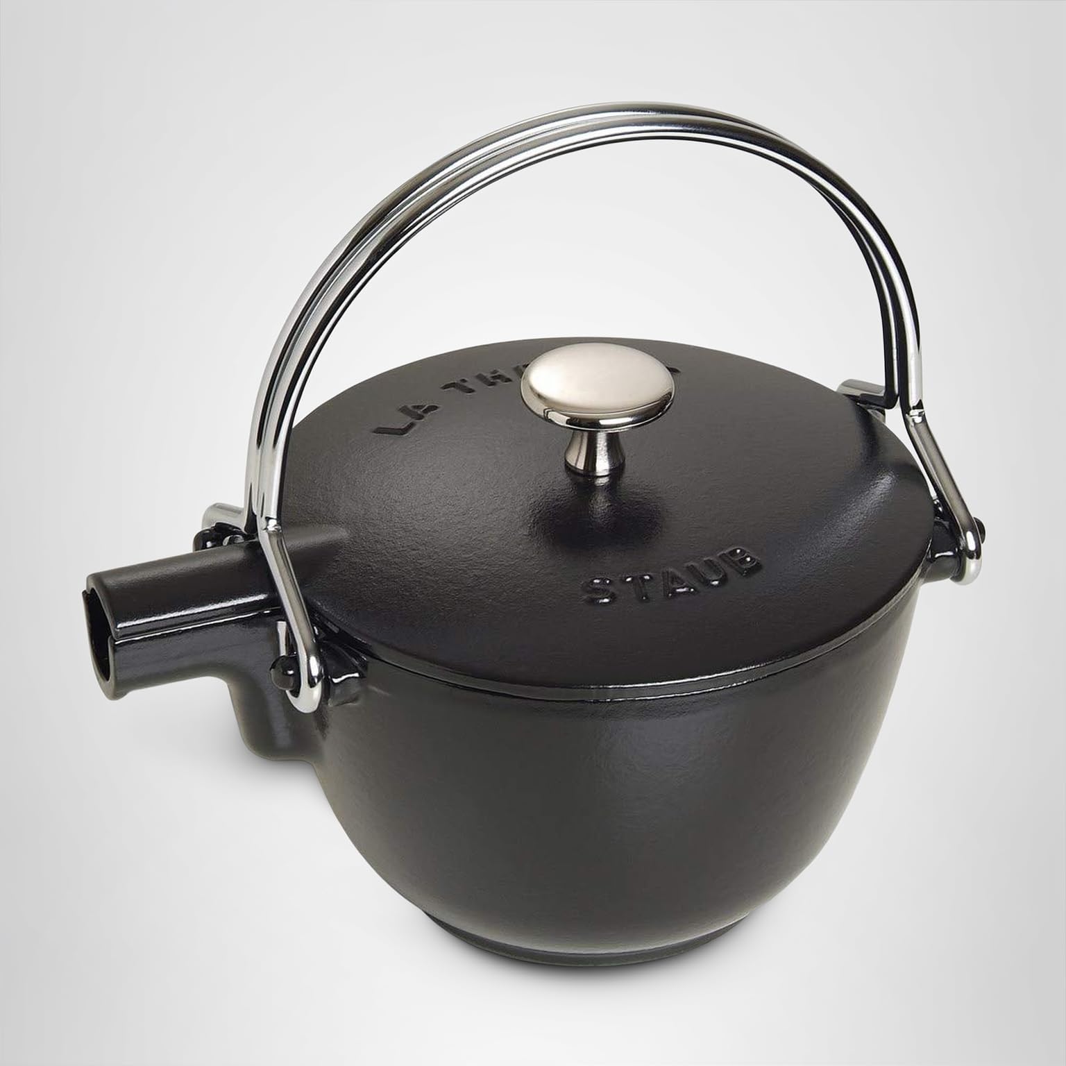 Amazon.com: STAUB 1004030 Cast Iron Tea Pot, Black: Home & Kitchen