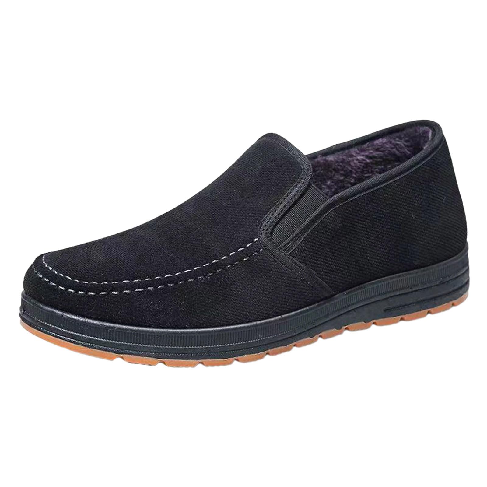 Men Thickened Cotton Shoes Padded Warm Cloth Shoes Walking Casual Shoes Flat Shoes Walking Shoes for Men Casual