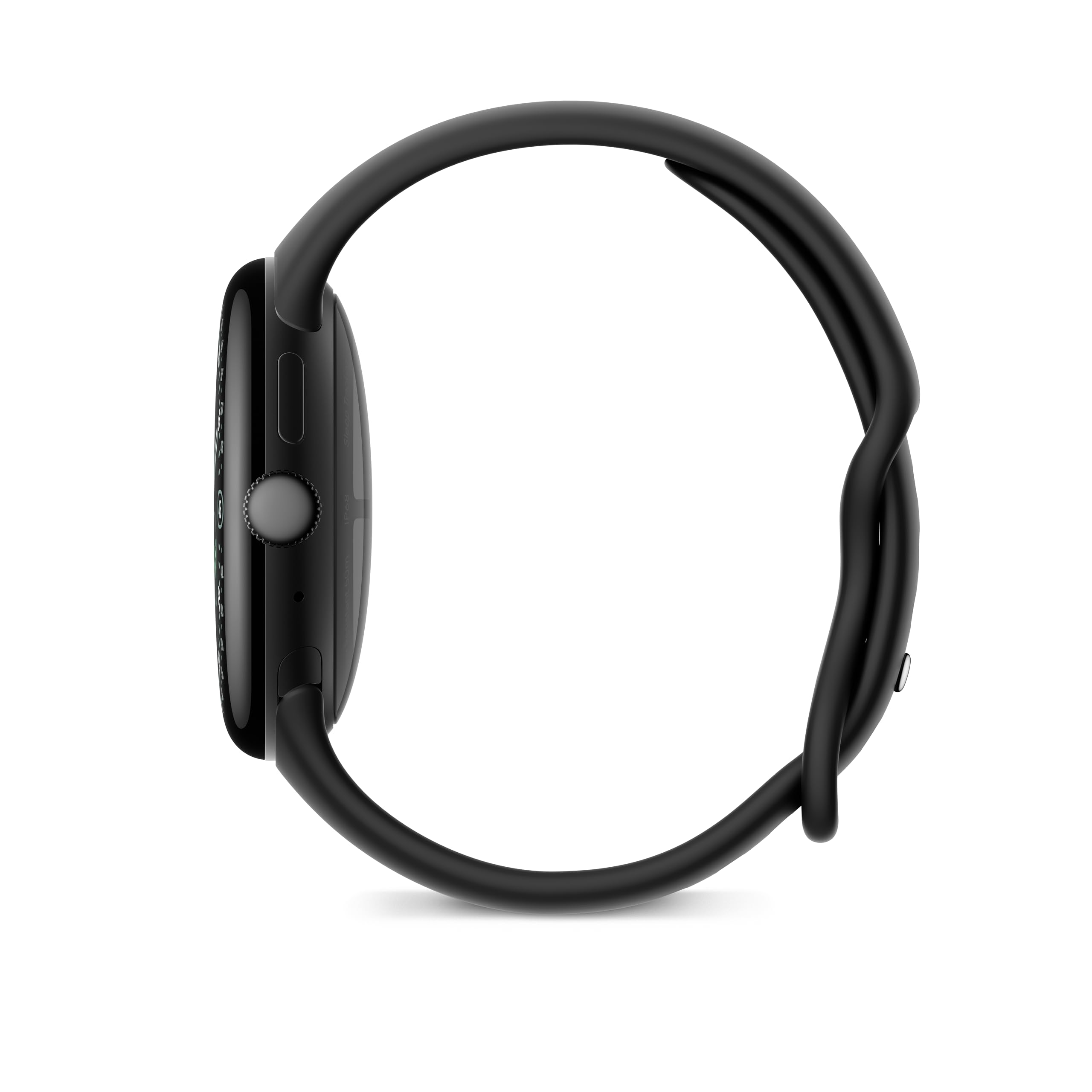 Google Pixel Watch 4 (45 mm) - Smartwatch Android con tracker per fitness e benessere, e assistente virtuale Gemini - Cassa in alluminio nero opaco - Cinturino sportivo nero ossidiana - Wi-Fi