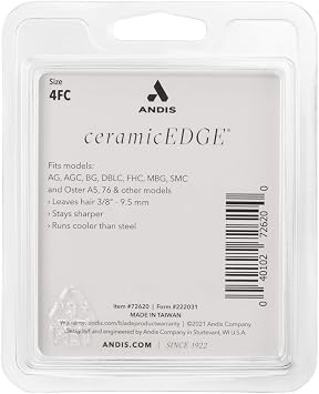 Andis 72620 ceramicEDGE Detachable Blade, Size 4FC, 3/8in Cut